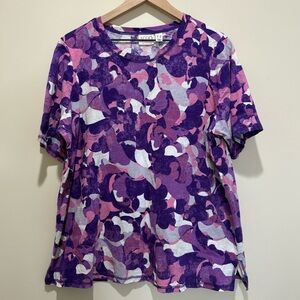 LOGO Lori Goldstein Short Sleeve Women’s Top